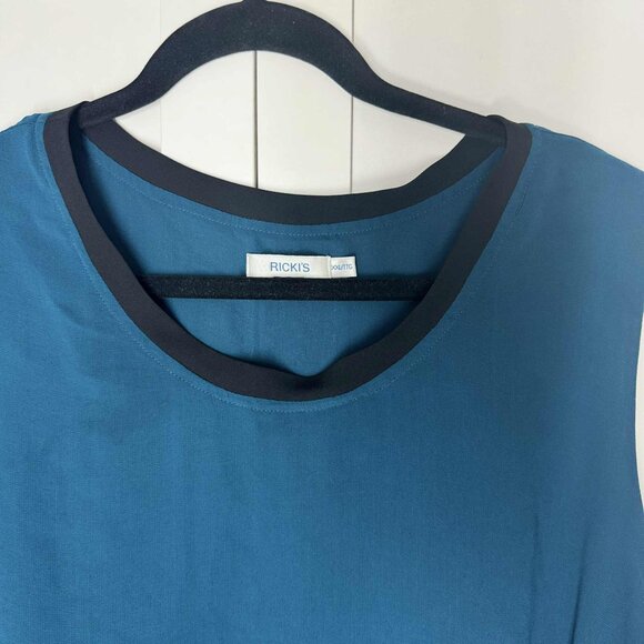Ricki's Women Casual Top Sleeveless Blue XXL - Picture 2 of 5